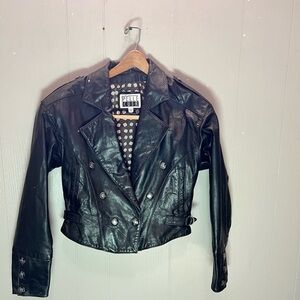 Pelle Kuir vintage leather moto jacket.
